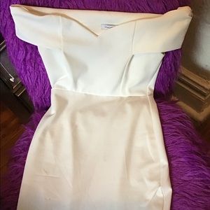 White formal dress
